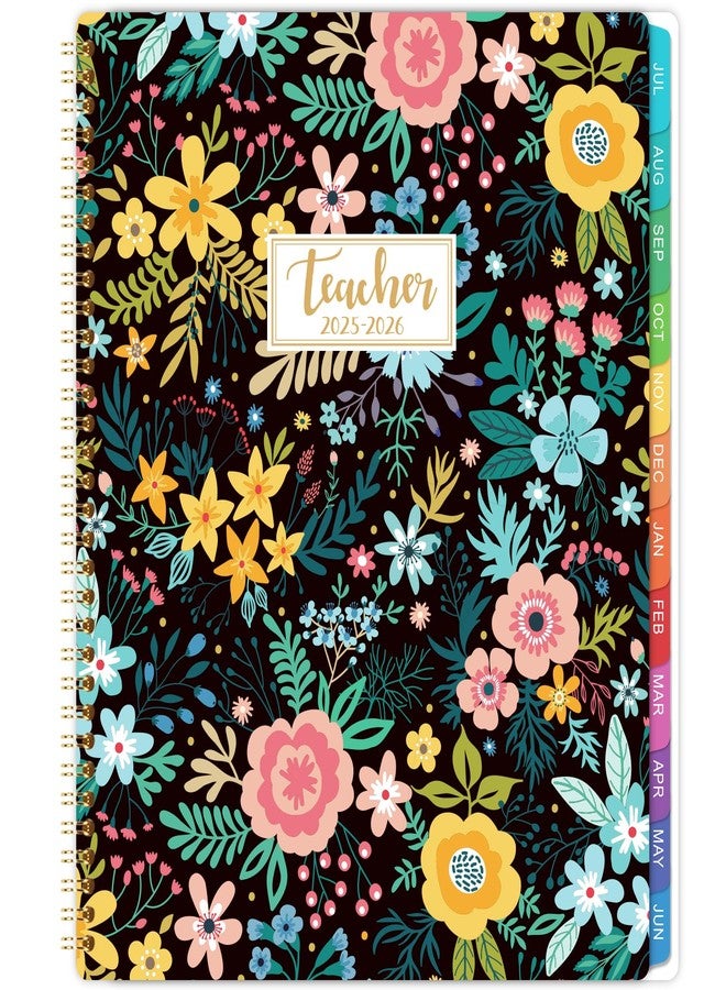 Journaltastic Teacher Planner 2025-2026 - Teacher Lesson Planner 2025-2026, from July 2025 to June 2026, 8.5" x 11", Spiral Bound Planners, Weekly & Monthly Planners with Colourful Monthly Tabs - Image 1